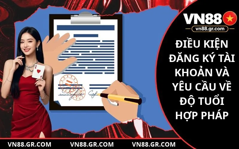 Điều kiện đăng ký tài khoản và yêu cầu về độ tuổi hợp pháp