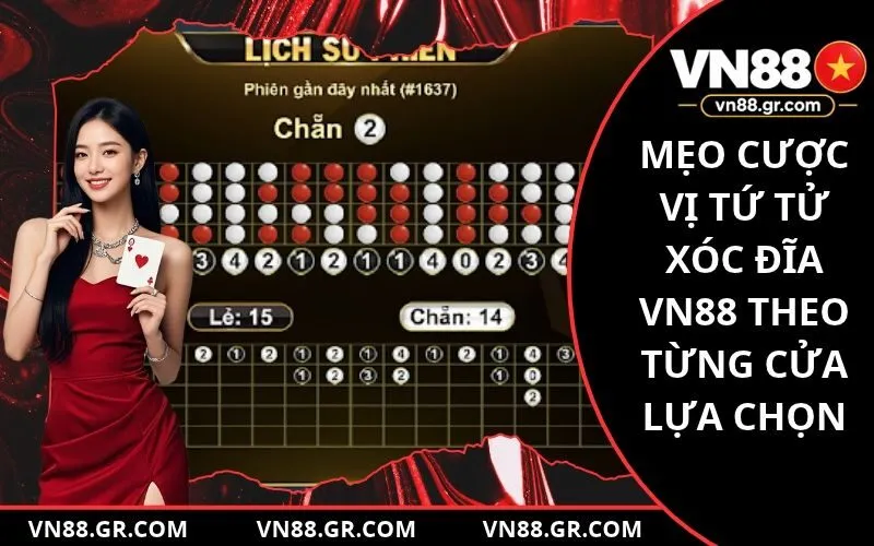 Mẹo Cược Vị Tứ Tử Xóc Đĩa VN88